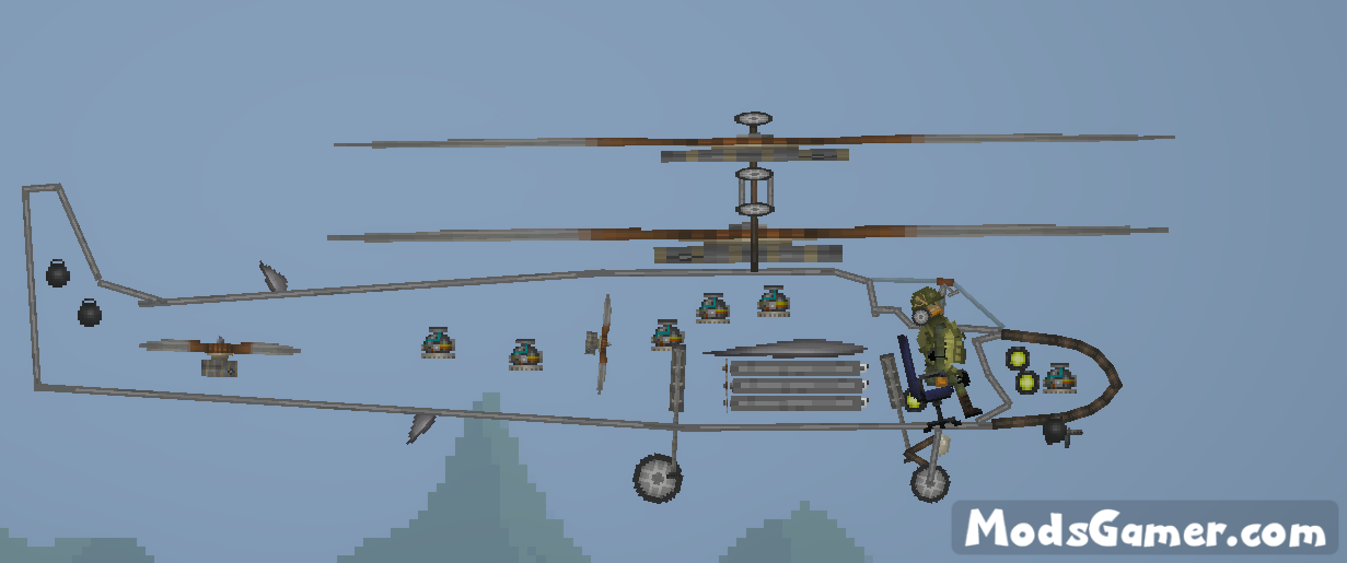 Kamov Ka Armed Helicopter Mod Mods For Melon Playground Sandbox Pg