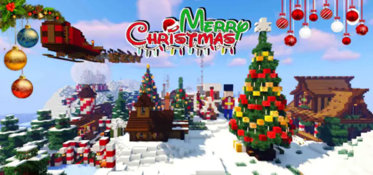 Map: Minecraft Christmas City - modsgamer.com