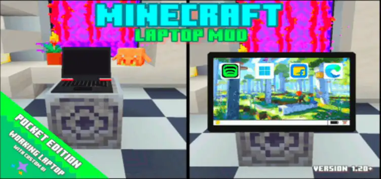 Addon:  Laptop with Custom UI Screen - modsgamer.com