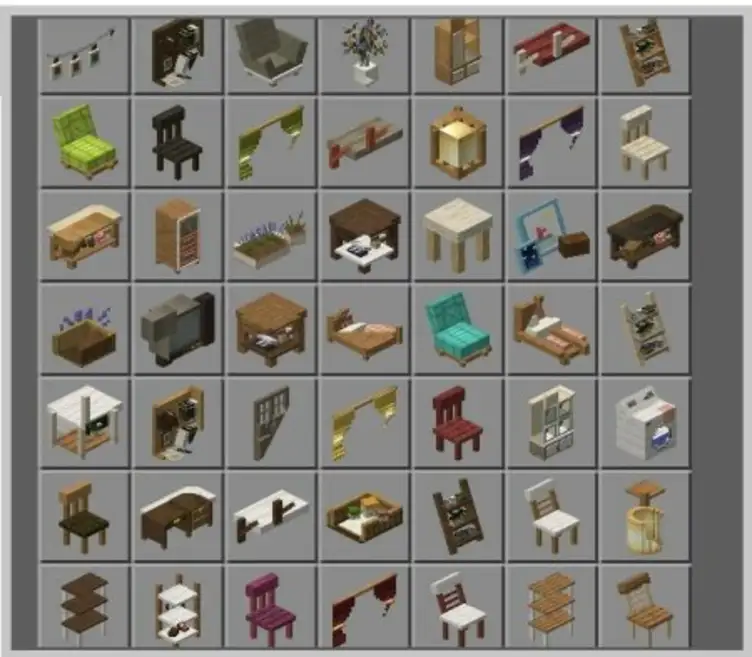 Gooblicraft V2 Furnitures Mod(110 Furnitures) Mods for Minecraft