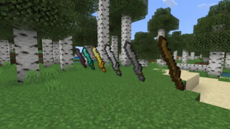 True Weapons Mod[11 melee weapons] - Mods for Minecraft