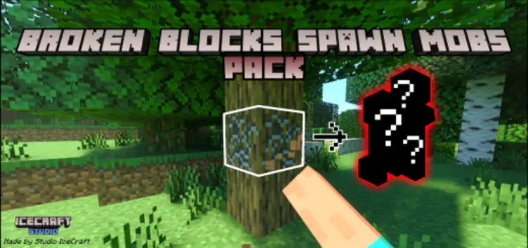 Addon: Broken Blocks Spawn Mobs - modsgamer.com