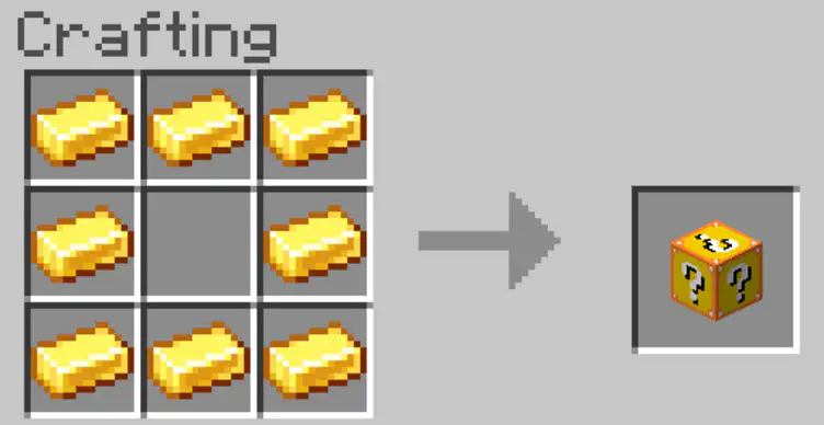 Ores are Lucky Block Minecraft Mod