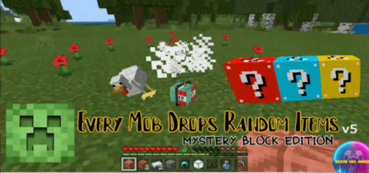 Addon: Minecraft But Every Mob Drop Random Item - modsgamer.com