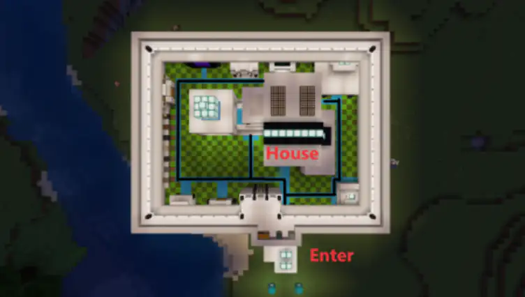 Map: Self-Sufficient Modern House - modsgamer.com