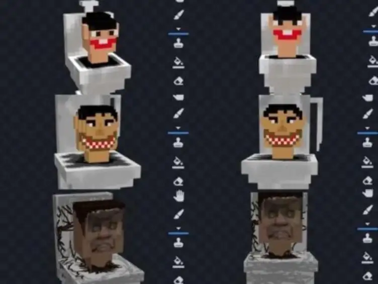 skibidi toilet lego Minecraft Skin