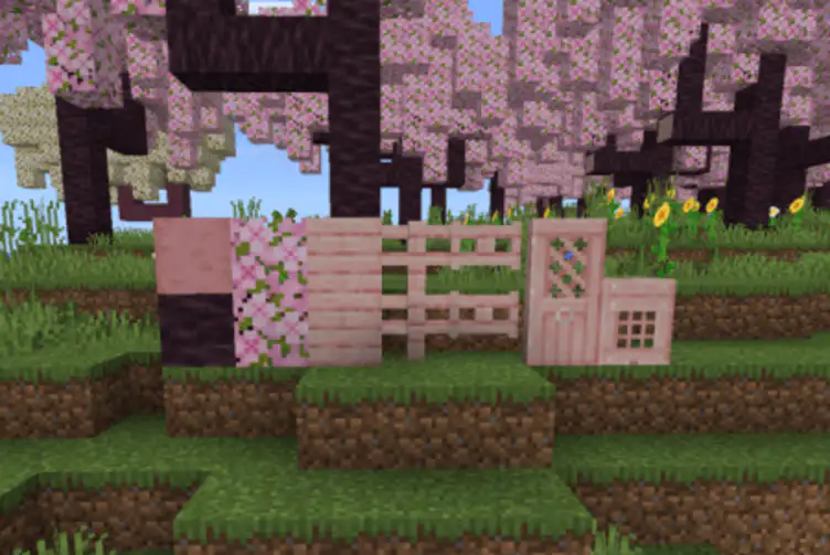 Minecraft 1.20 cherry blossom addon Minecraft Mod