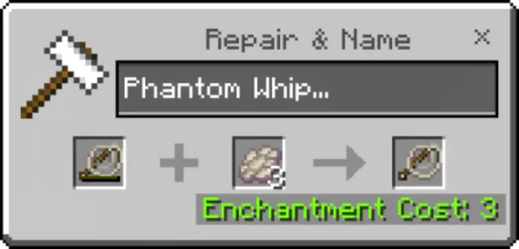 Addon: Phantom Armor, Tools and Whip - modsgamer.com