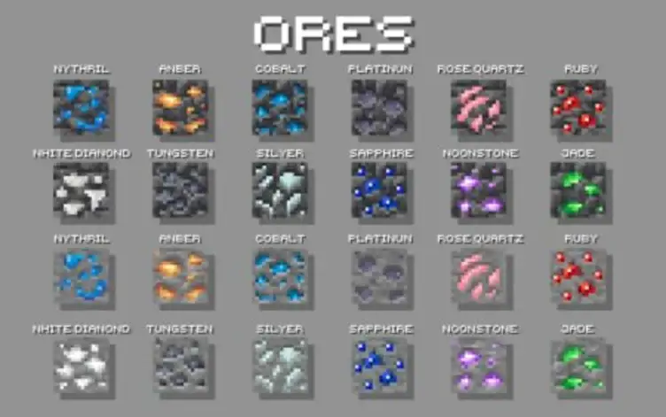 Addon: Ores Plus - modsgamer.com