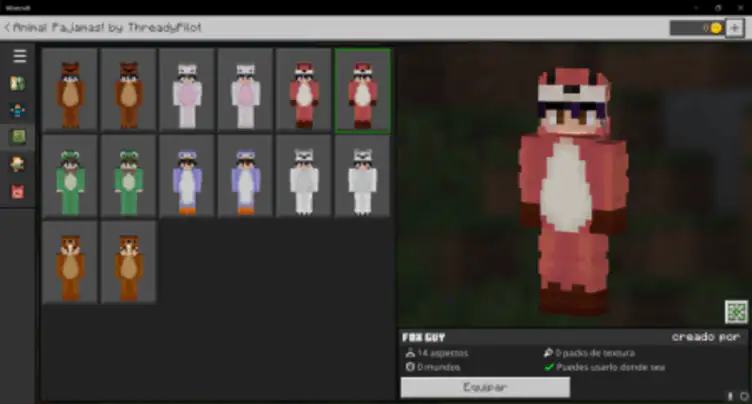 Skin Pack: Pajamas Kigurumi - modsgamer.com