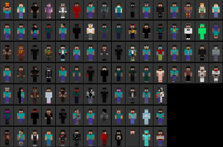 Herobrine Craft Skin Pack(100+ Skins) - Mods for Minecraft