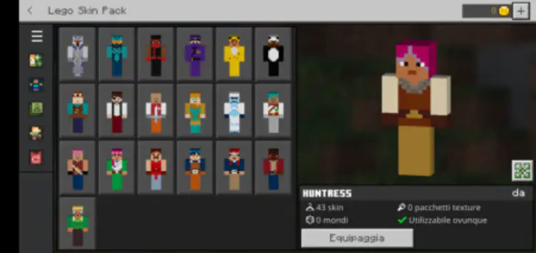 Lego minecraft skin online pack 2