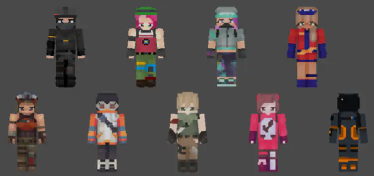 Skin Pack: Fortnite Heroes - modsgamer.com