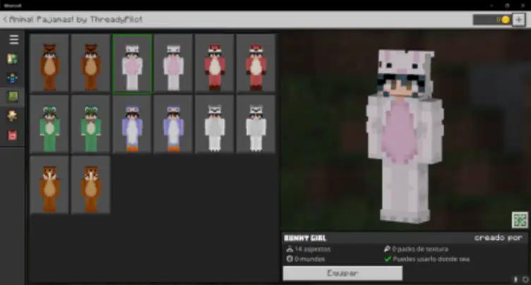 Skin Pack: Pajamas Kigurumi - modsgamer.com