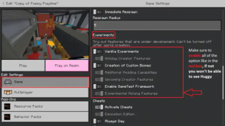 Addon: Poppy Playtime by BendyTheDemon18 - modsgamer.com