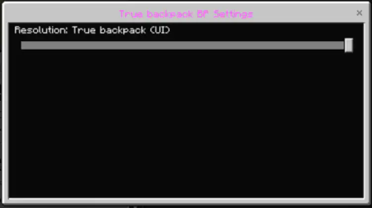 Addon: True Backpack - modsgamer.com