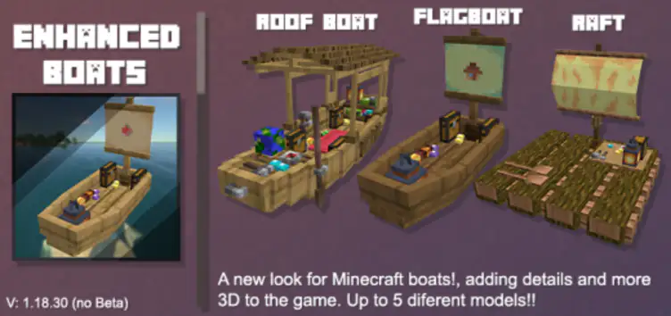 Textures: Enhanced Boats - modsgamer.com