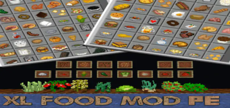 Addon: XLFoodModPE - modsgamer.com