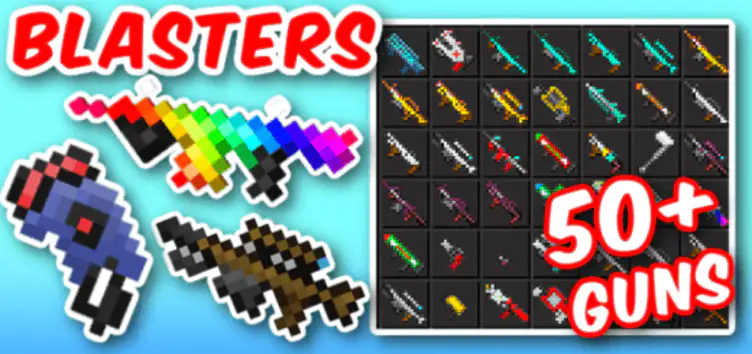 Addon: Blasters MC Guns Addon - modsgamer.com