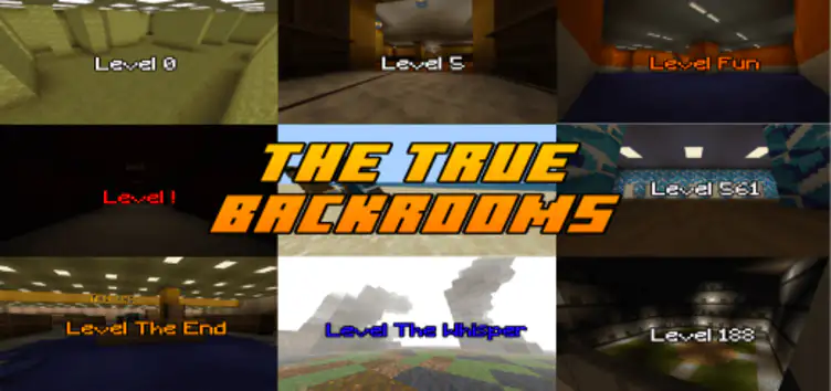 The Backrooms (Level 0,1,2,3) Minecraft Map