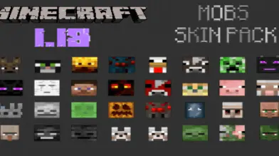 Version 1.18 Mobs Skin Pack(108 Skins) | modsgamer.com
