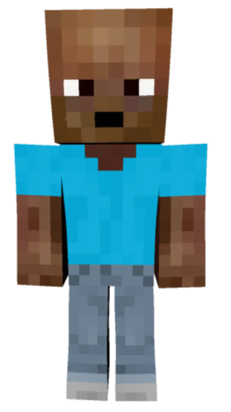 my steve and herobrine skin pack 