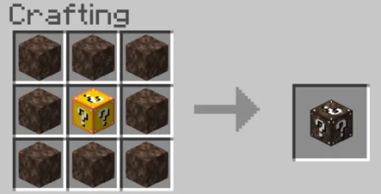 Ores are Lucky Block Minecraft Mod