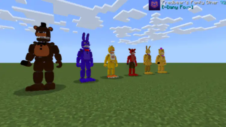 Five nights at Freddy's mod fredbears map in bedrock Minecraft Map