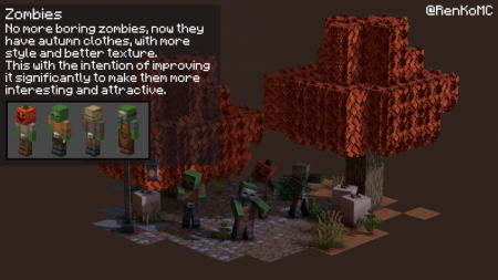 Autumn Vibes texture - Mods for Minecraft
