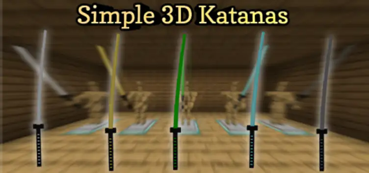 Addon: Simple 3D Katanas - modsgamer.com