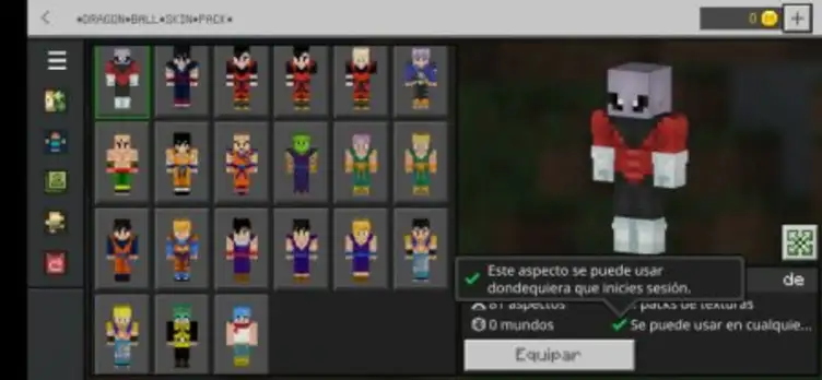 Skin Pack: Dragon Ball - modsgamer.com