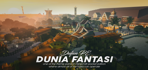 DUFAN PE Spectacular Theme Park Map - Mods for Minecraft