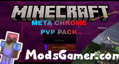 Meta Chrome PvP Texture Pack | modsgamer.com