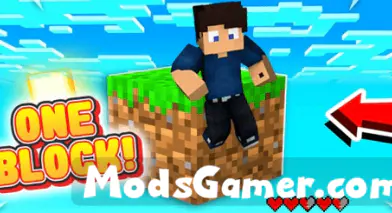 One Block Sky Survival Minecraft Map | modsgamer.com