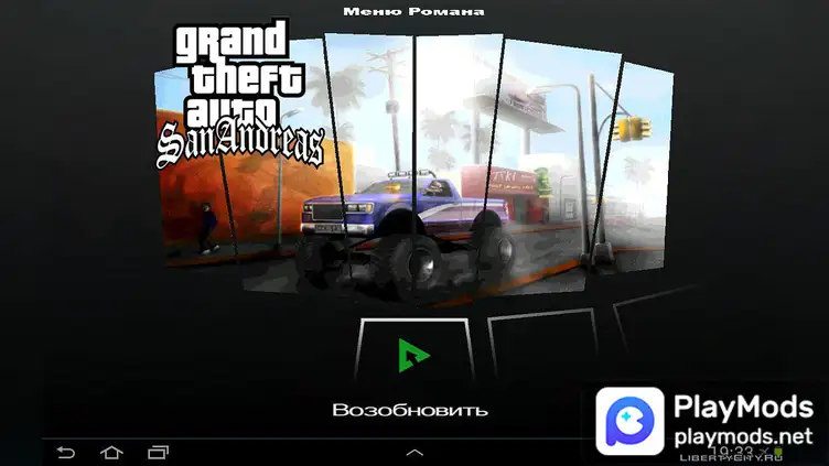 New menu in the style of GTA SA - modsgamer.com