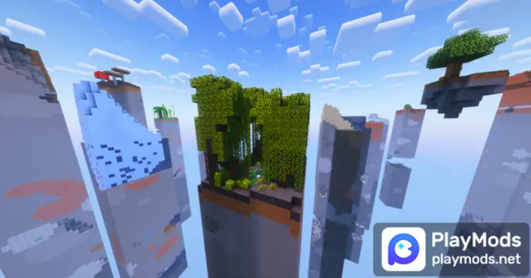 SkyChunks Reimagined - Survival Map - Chunks in the sky - modsgamer.com