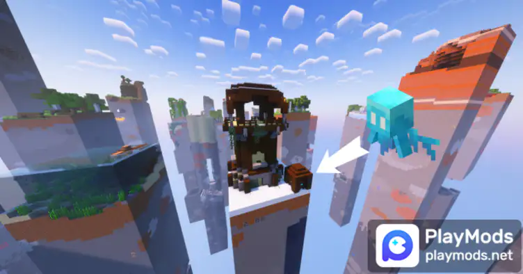 SkyChunks Reimagined - Survival Map - Chunks in the sky - modsgamer.com