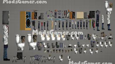 High Quality Mods For Melon Playground Skibidi Toilet(50+Characters And Weapons) | modsgamer.com