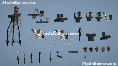 Skibidi Toilet 62 - Engginer Camerman,Nuke Plane Skibidi Toilet,etc | modsgamer.com