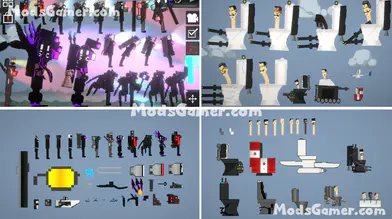 Cartoon Skibidi Toilet v4(New Gman,Cameraman,Speakerman,etc) | modsgamer.com