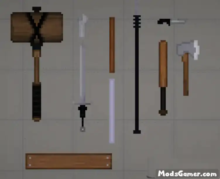 People Playground Melee Weapons Mod[8 Weapons] - Mods for Melon Playground  Sandbox PG