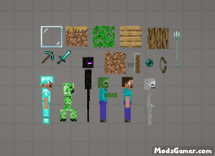Minecraft Collection Pack Mod[Characters, weapons, items, etc.] - Mods ...
