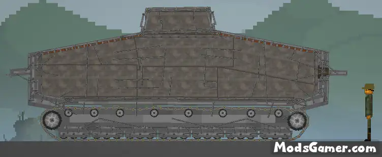 Mark tank of World War I mod - Mods for Melon Playground Sandbox PG