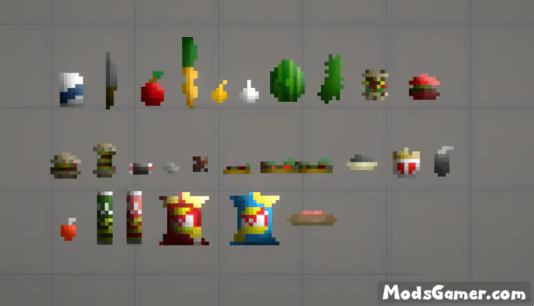 Foods+ Mod for People Playground  Download mods for People Playground
