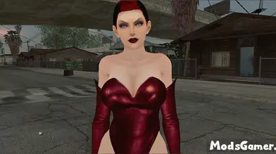 Rachel Ruby swimsuit Skin Mod | modsgamer.com