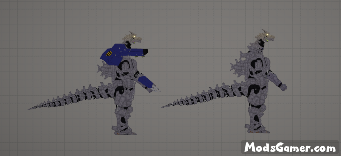 Mecha Godzilla Kiryu Mod Mods for Melon Playground Sandbox PG