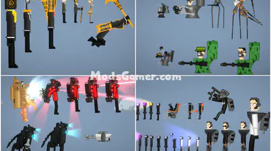 Cartoon Skibidi Toilet v5[Clockman,Jetpack Upgraded Skibidi Man​,etc] | modsgamer.com