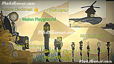 Skibidi Toilet Multiverse DomStudio Mod Pack 2[Spider ClockMan,Helicopter Clockman,etc] | modsgamer.com