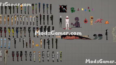 Monster Collection Pack Mod 2(18 Monsters) - Mods for Melon Playground  Sandbox PG