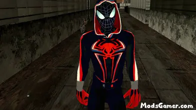 Spider-Man Miles Morales 2099 Suit Skin Mod | modsgamer.com